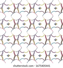 Seamless vector pattern. Background texture in geometric ornamental style.
