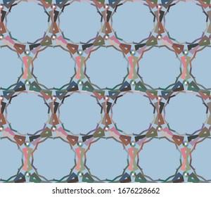 Seamless vector pattern. Background texture in geometric ornamental style.