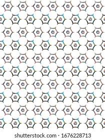 Seamless vector pattern. Background texture in geometric ornamental style.