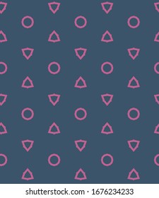 Seamless vector pattern. Background texture in geometric ornamental style.