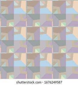 Seamless vector pattern. Background texture in geometric ornamental style.