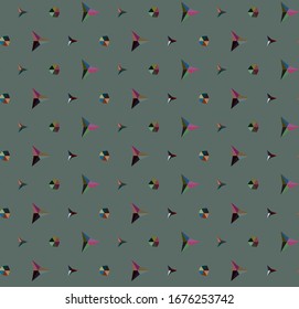 Seamless vector pattern. Background texture in geometric ornamental style.