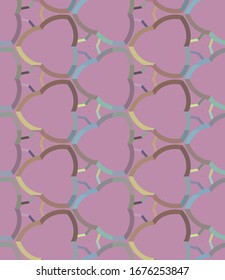 Seamless vector pattern. Background texture in geometric ornamental style.