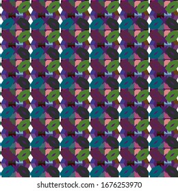 Seamless vector pattern. Background texture in geometric ornamental style.
