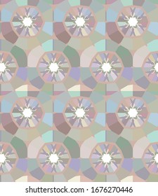 Seamless vector pattern. Background texture in geometric ornamental style.