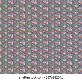 Seamless vector pattern. Background texture in geometric ornamental style.