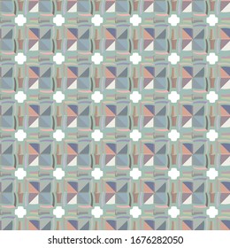 Seamless vector pattern. Background texture in geometric ornamental style.