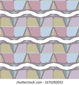 Seamless vector pattern. Background texture in geometric ornamental style.