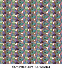 Seamless vector pattern. Background texture in geometric ornamental style.