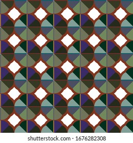 Seamless vector pattern. Background texture in geometric ornamental style.