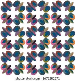 Seamless vector pattern. Background texture in geometric ornamental style.