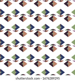 Seamless vector pattern. Background texture in geometric ornamental style.