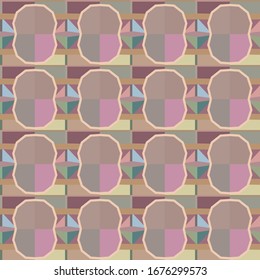 Seamless vector pattern. Background texture in geometric ornamental style.