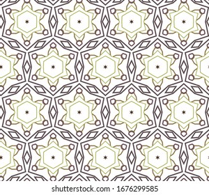 Seamless vector pattern. Background texture in geometric ornamental style.