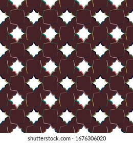 Seamless vector pattern. Background texture in geometric ornamental style.