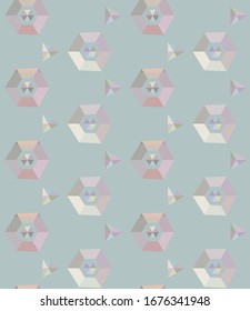 Seamless vector pattern. Background texture in geometric ornamental style.