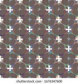 Seamless vector pattern. Background texture in geometric ornamental style.