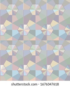 Seamless vector pattern. Background texture in geometric ornamental style.