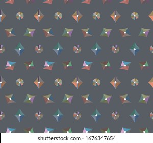 Seamless vector pattern. Background texture in geometric ornamental style.