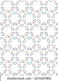 Seamless vector pattern. Background texture in geometric ornamental style.
