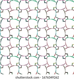Seamless vector pattern. Background texture in geometric ornamental style.