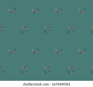 Seamless vector pattern. Background texture in geometric ornamental style.