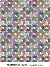 Seamless vector pattern. Background texture in geometric ornamental style.