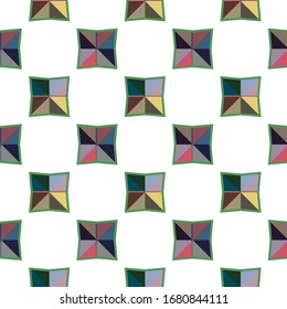 Seamless vector pattern. Background texture in geometric ornamental style.