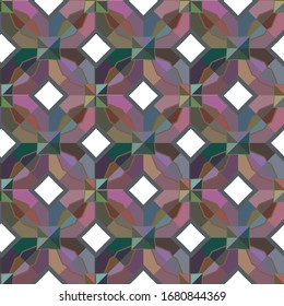 Seamless vector pattern. Background texture in geometric ornamental style.