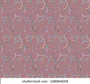 Seamless vector pattern. Background texture in geometric ornamental style.