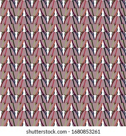 Seamless vector pattern. Background texture in geometric ornamental style.