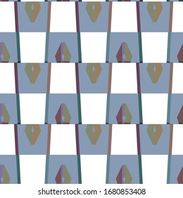 Seamless vector pattern. Background texture in geometric ornamental style.