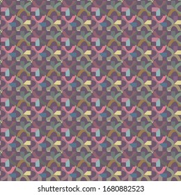 Seamless vector pattern. Background texture in geometric ornamental style.