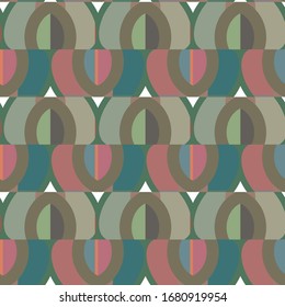 Seamless vector pattern. Background texture in geometric ornamental style.