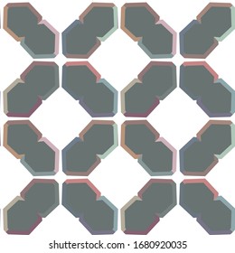 Seamless vector pattern. Background texture in geometric ornamental style.