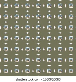 Seamless vector pattern. Background texture in geometric ornamental style.