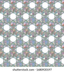 Seamless vector pattern. Background texture in geometric ornamental style.