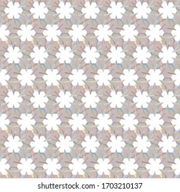 Seamless vector pattern. Background texture in geometric ornamental style.