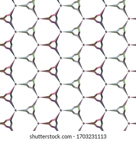 Seamless vector pattern. Background texture in geometric ornamental style.