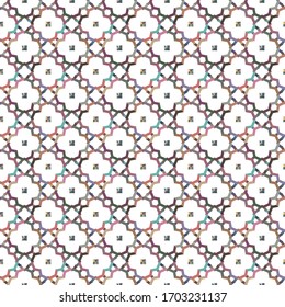 Seamless vector pattern. Background texture in geometric ornamental style.