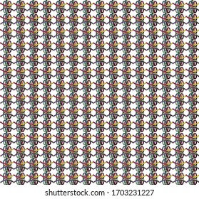 Seamless vector pattern. Background texture in geometric ornamental style.
