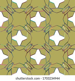 Seamless vector pattern. Background texture in geometric ornamental style.