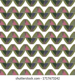 Seamless vector pattern. Background texture in geometric ornamental style.