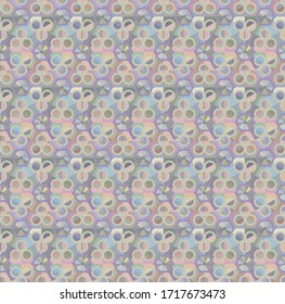 Seamless vector pattern. Background texture in geometric ornamental style.