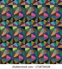 Seamless vector pattern. Background texture in geometric ornamental style.