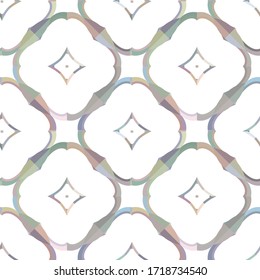 Seamless vector pattern. Background texture in geometric ornamental style.
