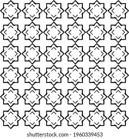Seamless vector pattern. Background texture in geometric ornamental style.