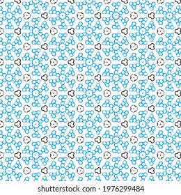 Seamless vector pattern . Background texture in geometric ornamental style . Snowflakes .