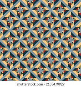 Seamless vector pattern. Background texture in geometric ornamental style.