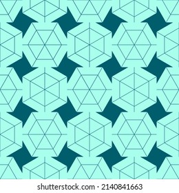 Seamless vector pattern. Background texture in geometric ornamental style.